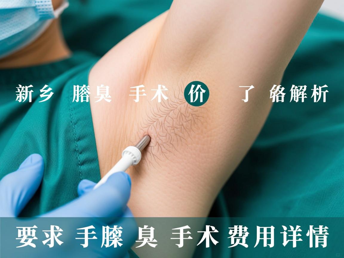 新乡腋臭手术价格解析，了解腋臭手术费用详情