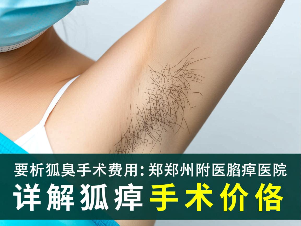 解析狐臭手术费用，郑州附医腋臭医院详解狐臭手术价格