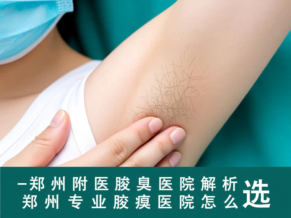 郑州附医腋臭医院解析，郑州专业腋臭医院怎么选