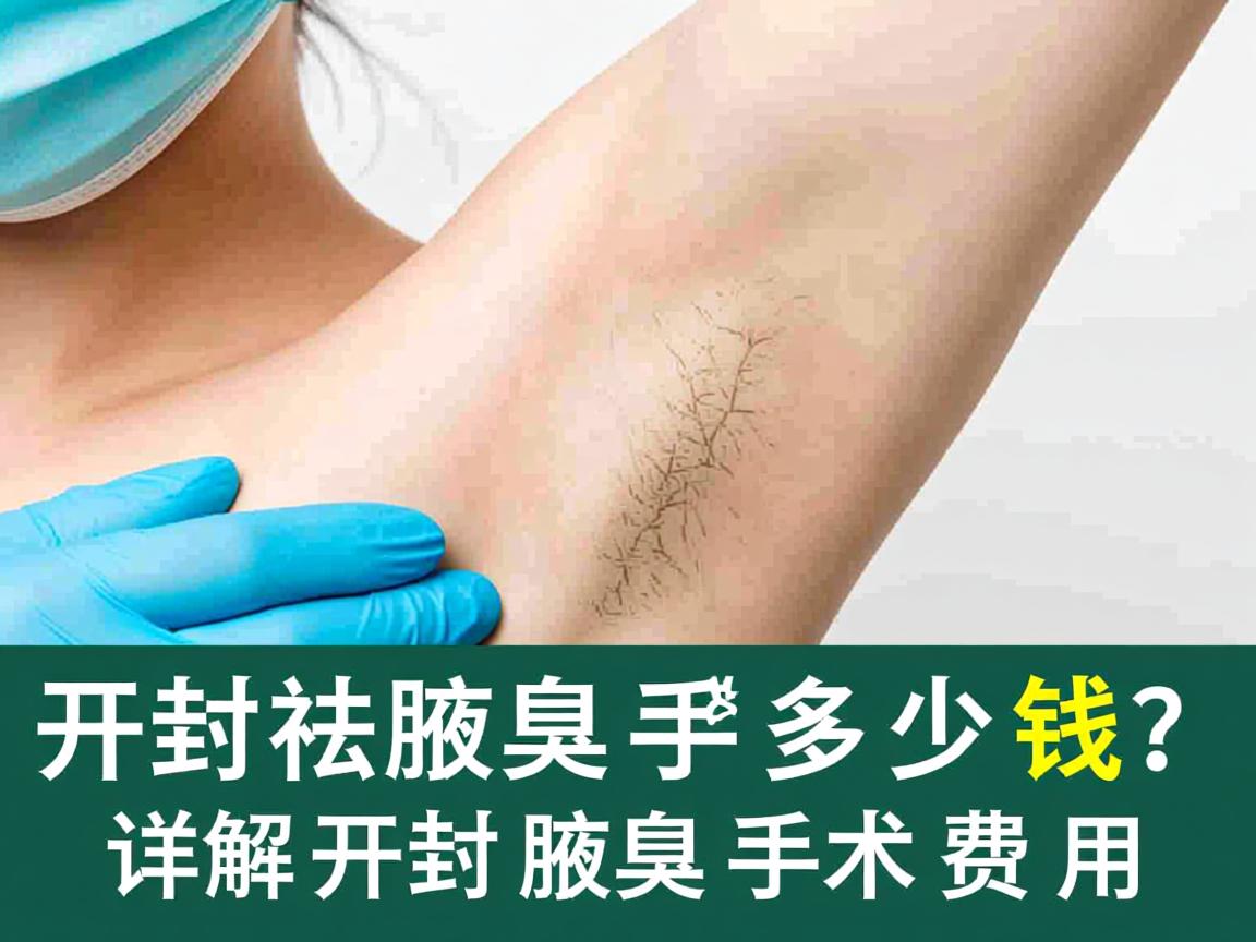 开封祛腋臭手术多少钱？详解开封腋臭手术费用