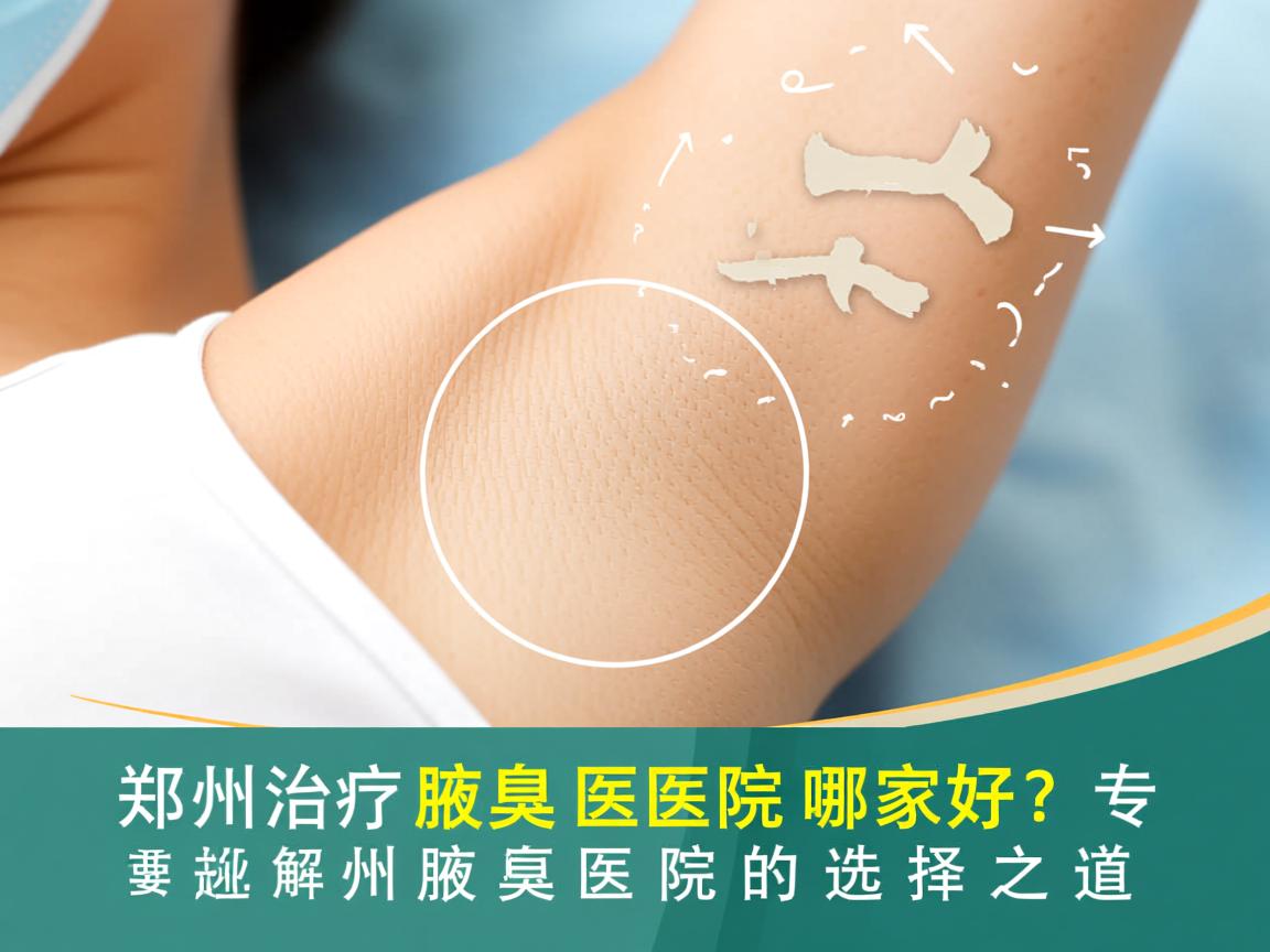 郑州治疗腋臭医院哪家好？专业解析郑州腋臭医院的选择之道