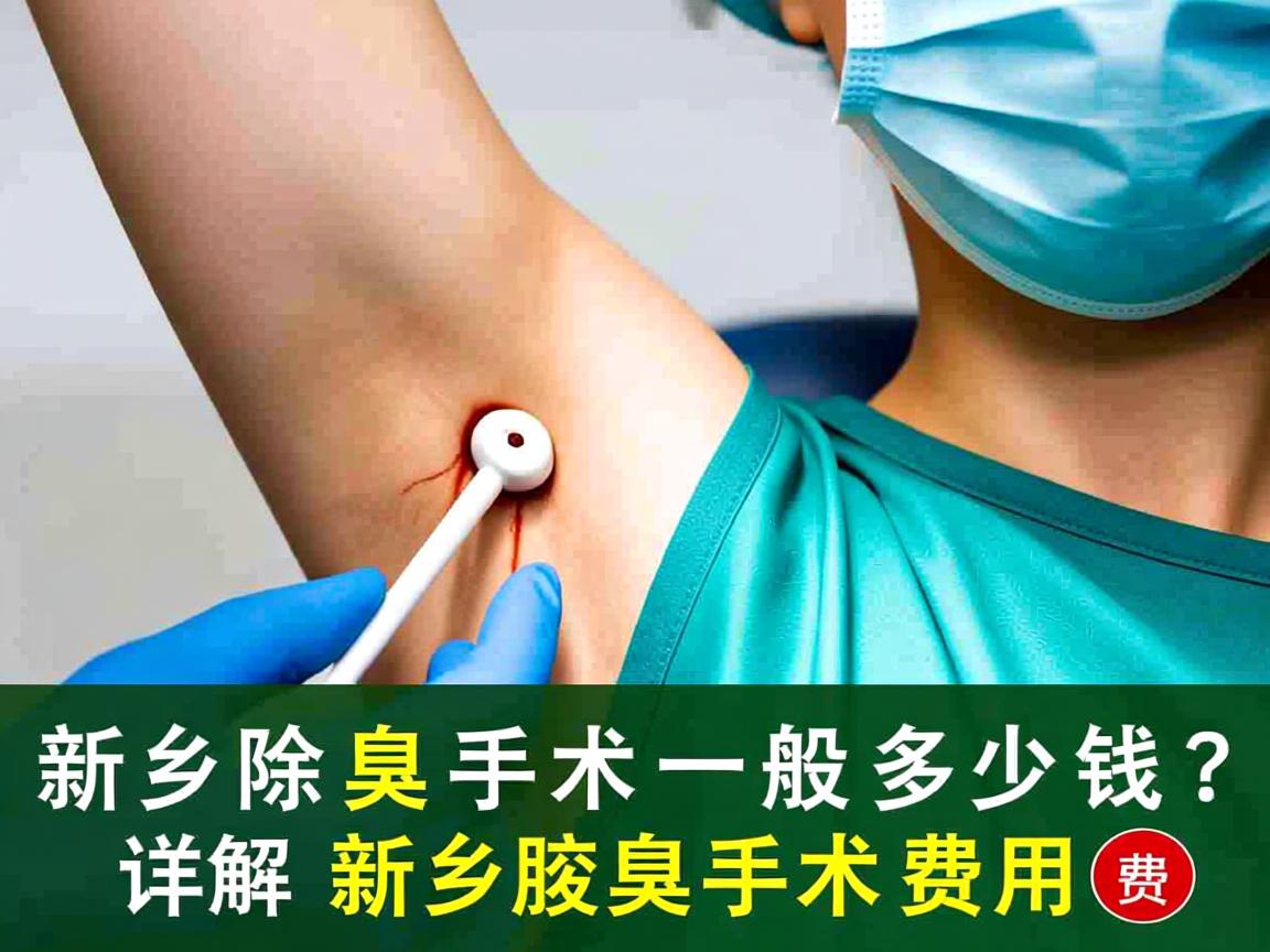新乡除腋臭手术一般多少钱？详解新乡腋臭手术费用