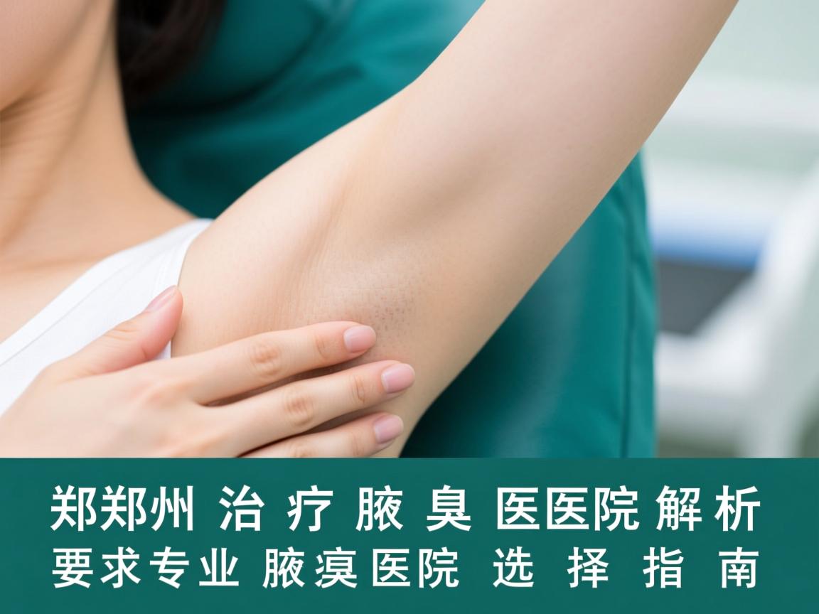 郑州治疗腋臭医院解析，专业腋臭医院的选择指南
