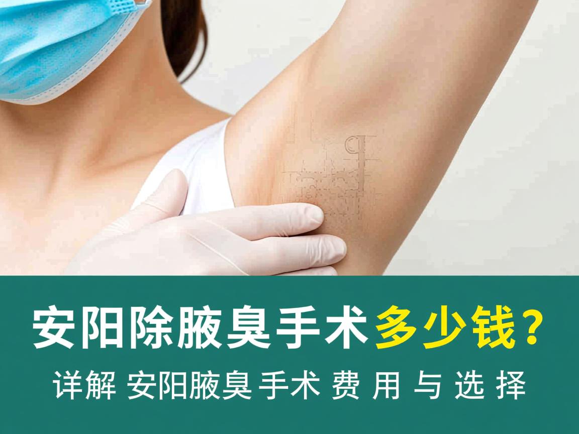 安阳除腋臭手术多少钱?详解安阳腋臭手术费用与选择 安阳除腋臭手术多少钱?详解安阳腋臭手术费用与选择