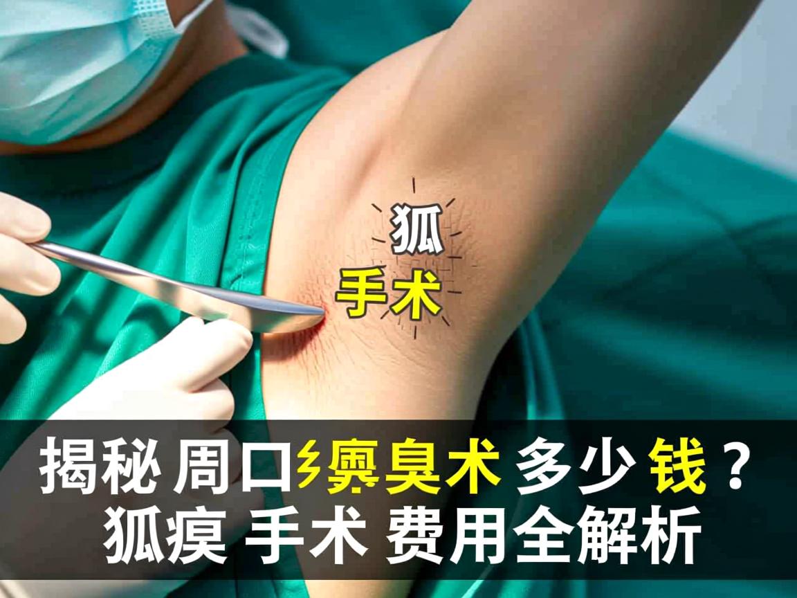揭秘周口狐臭手术多少钱？狐臭手术费用全解析