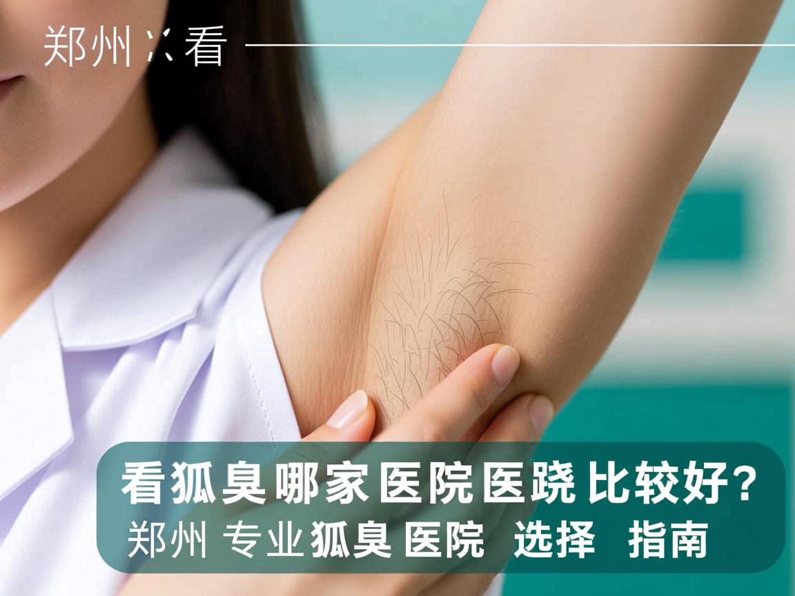 郑州看狐臭哪家医院比较好？郑州专业狐臭医院选择指南