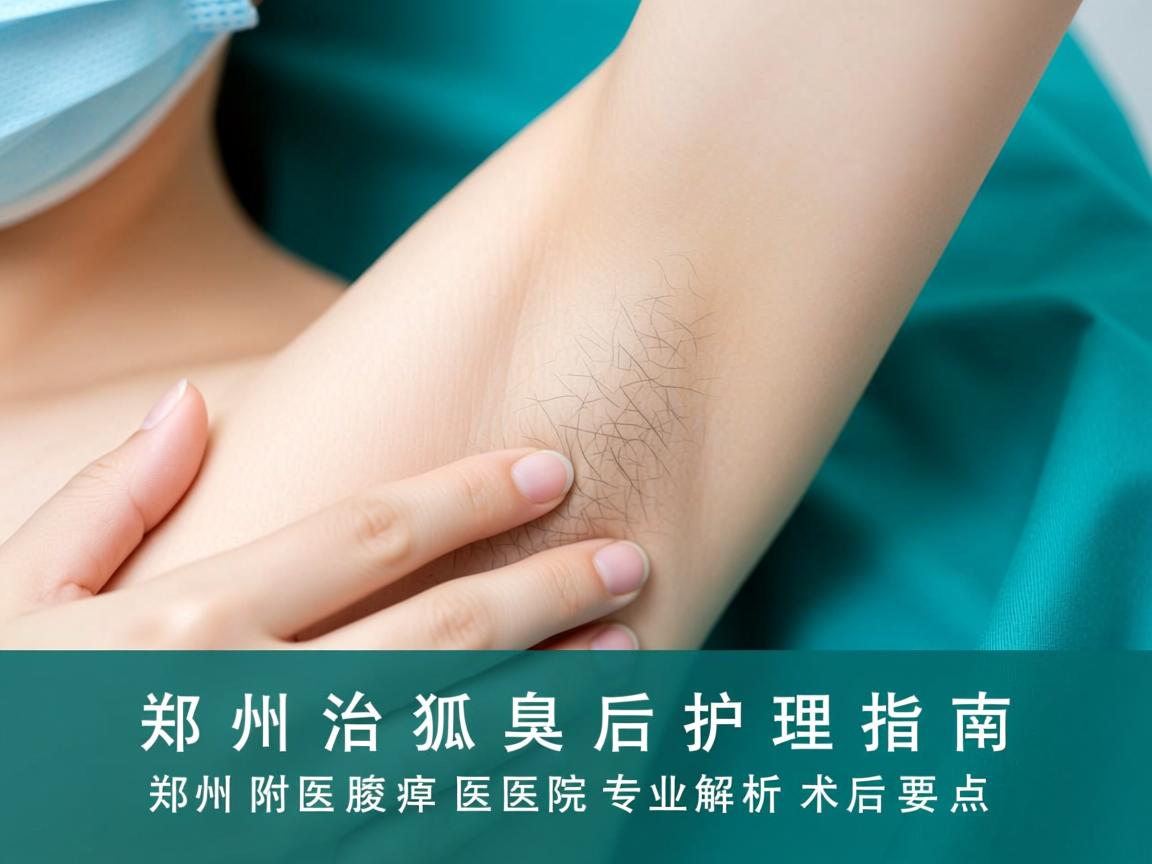郑州治狐臭后护理指南，郑州附医腋臭医院专业解析术后要点