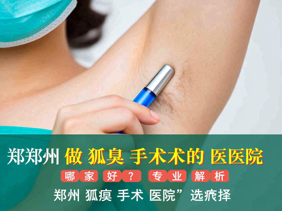 郑州做狐臭手术的医院哪家好？专业解析郑州狐臭手术医院的选择