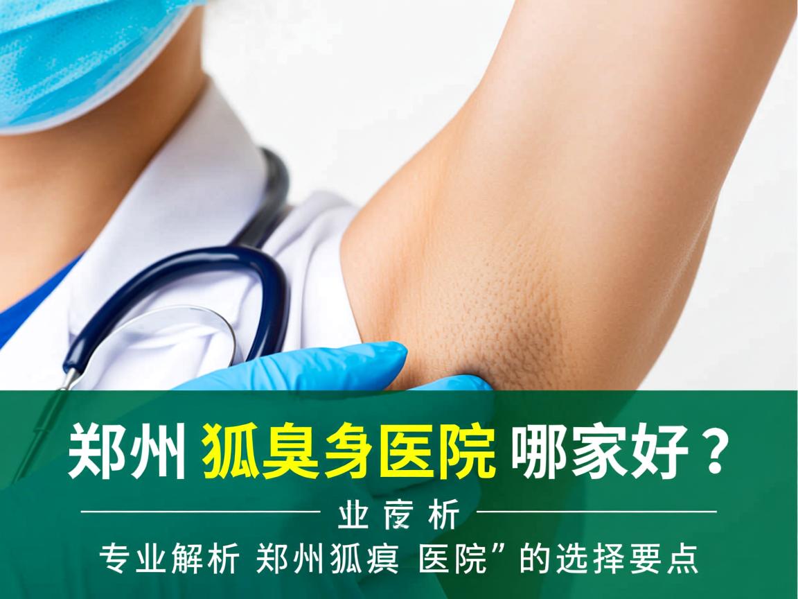 郑州狐臭医院哪家好？专业解析郑州狐臭医院的选择要点