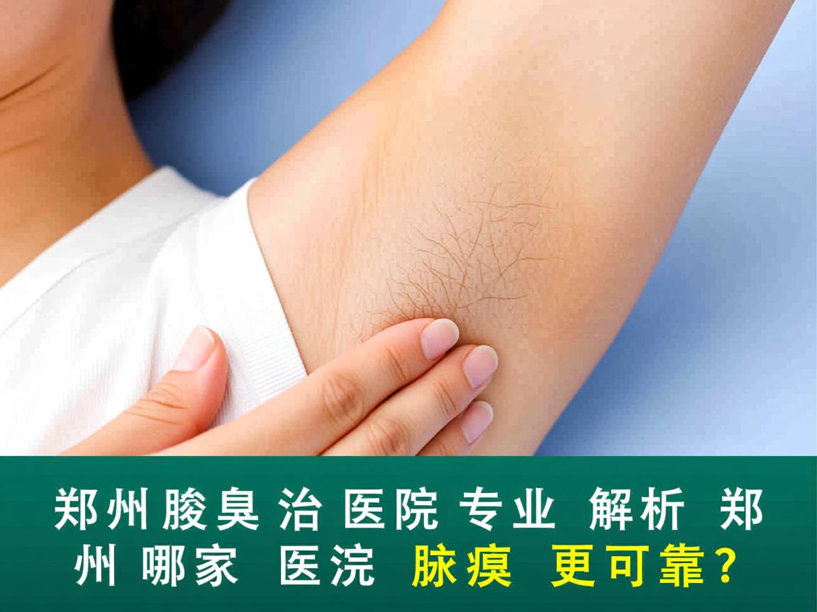 郑州腋臭医院专业解析，郑州哪家医院治腋臭更可靠？