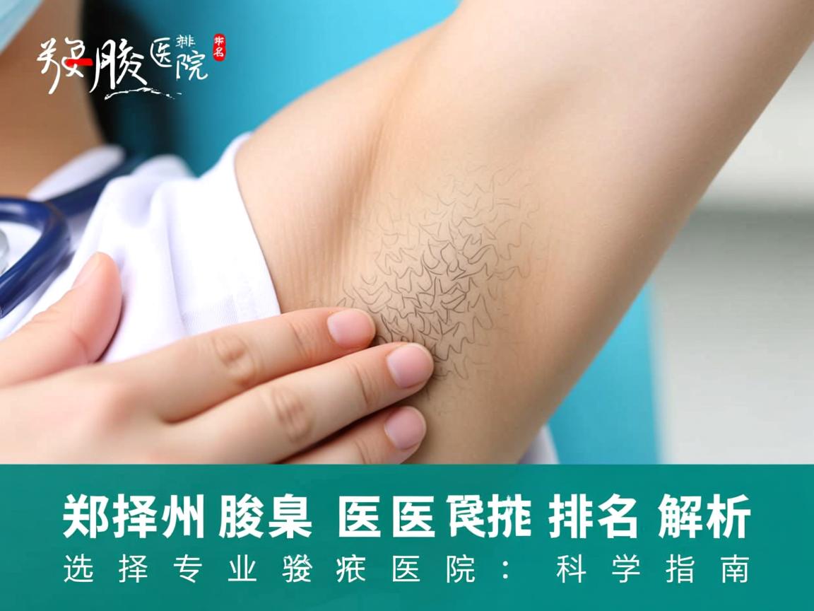 郑州腋臭医院排名解析，选择专业腋臭医院的科学指南