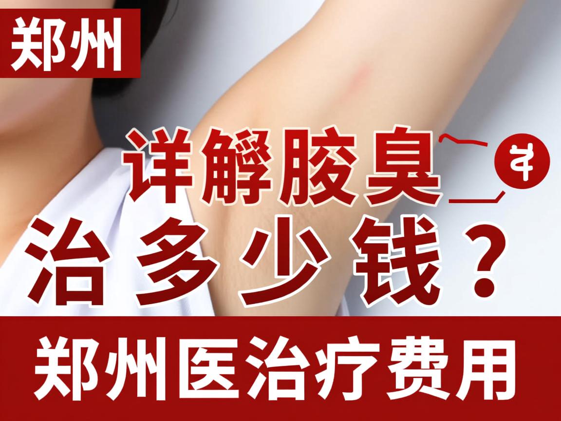 郑州腋臭治疗多少钱？详解郑州腋臭治疗费用