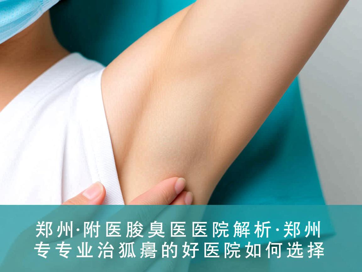 郑州附医腋臭医院解析，郑州专业治疗狐臭的好医院如何选择