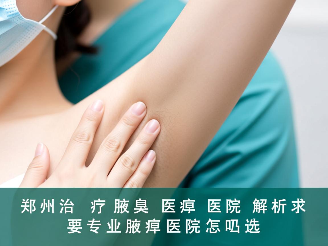 郑州治疗腋臭医院解析，专业腋臭医院怎么选