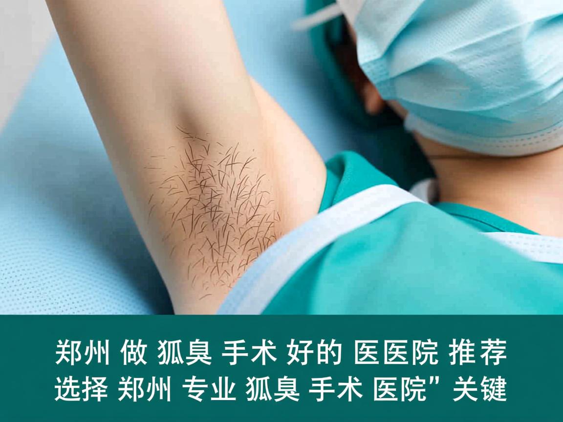 郑州做狐臭手术好的医院推荐，选择郑州专业狐臭手术医院的关键