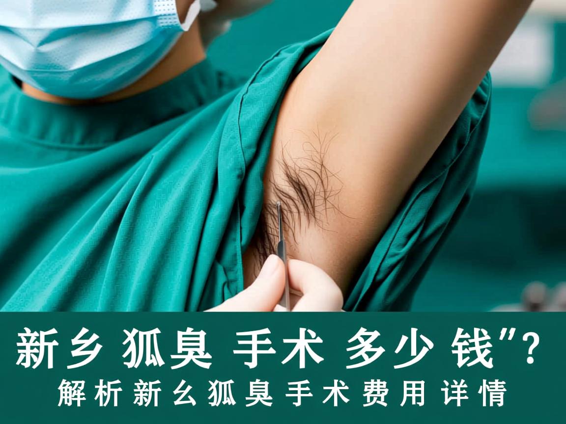 新乡狐臭手术多少钱？解析新乡狐臭手术费用详情