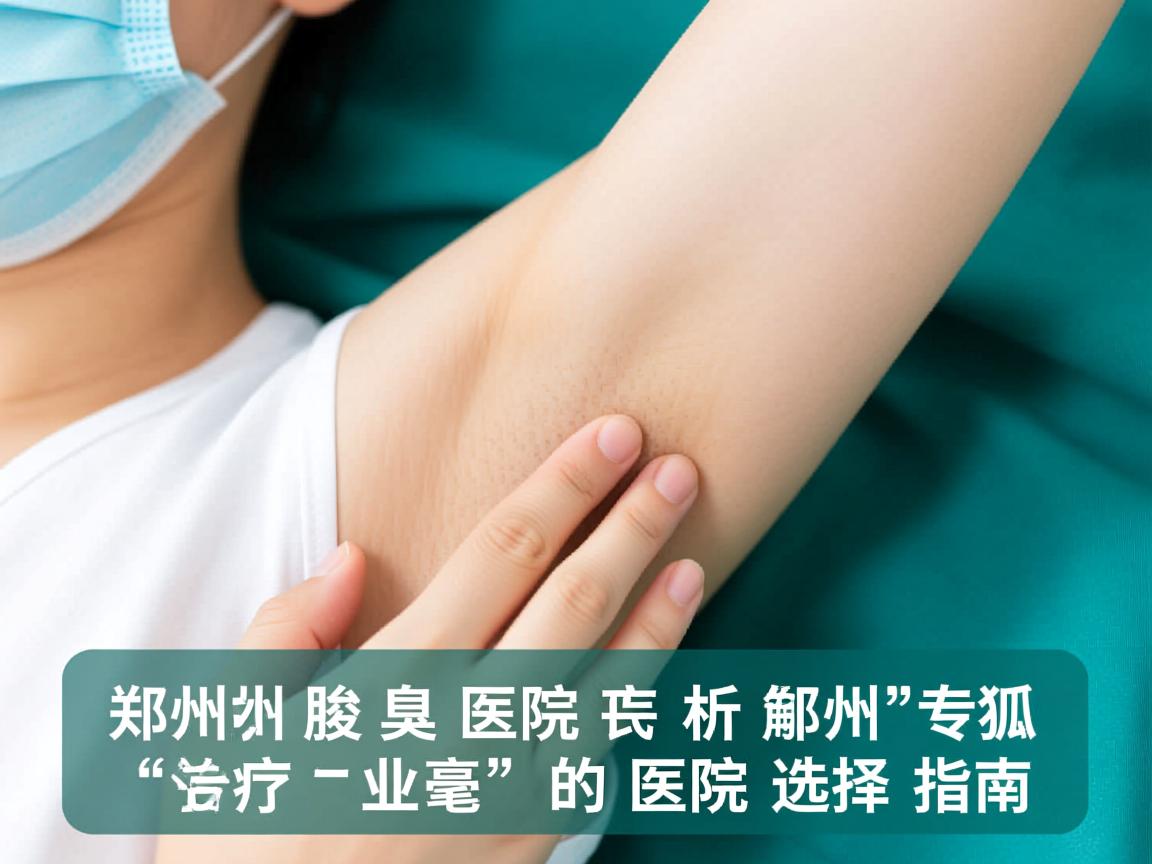郑州腋臭医院解析，郑州专业治疗狐臭的医院选择指南