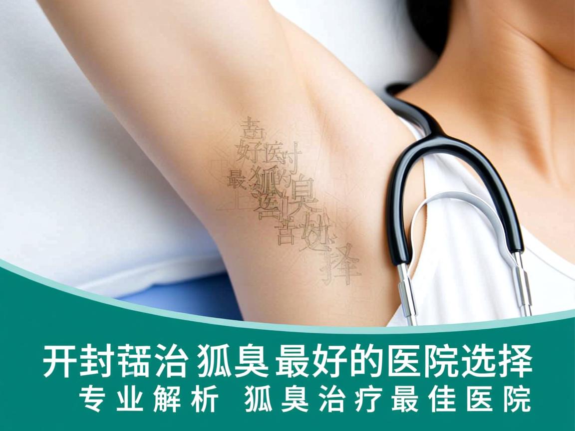 开封治疗狐臭最好的医院选择，专业解析狐臭治疗最佳医院