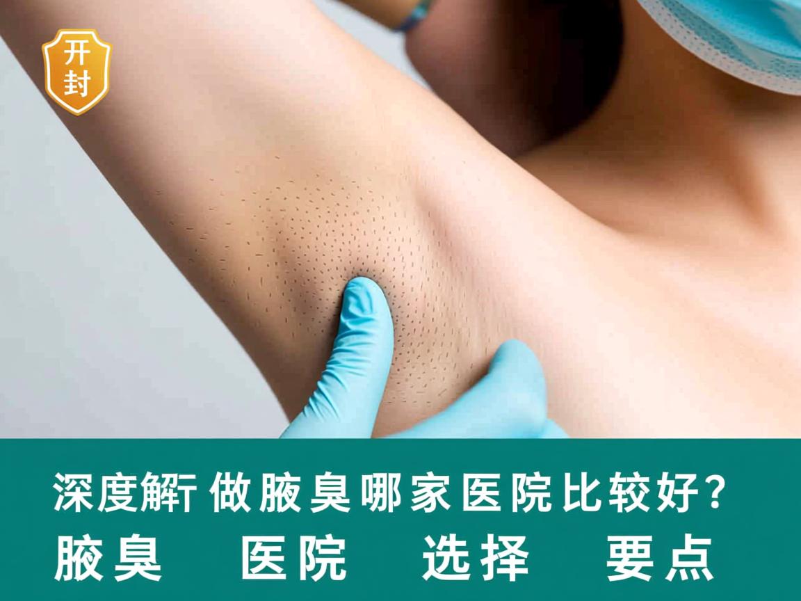 开封做腋臭哪家医院比较好？深度解析腋臭医院选择要点