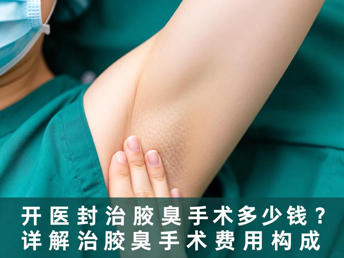 开封治腋臭手术多少钱？详解治腋臭手术费用构成