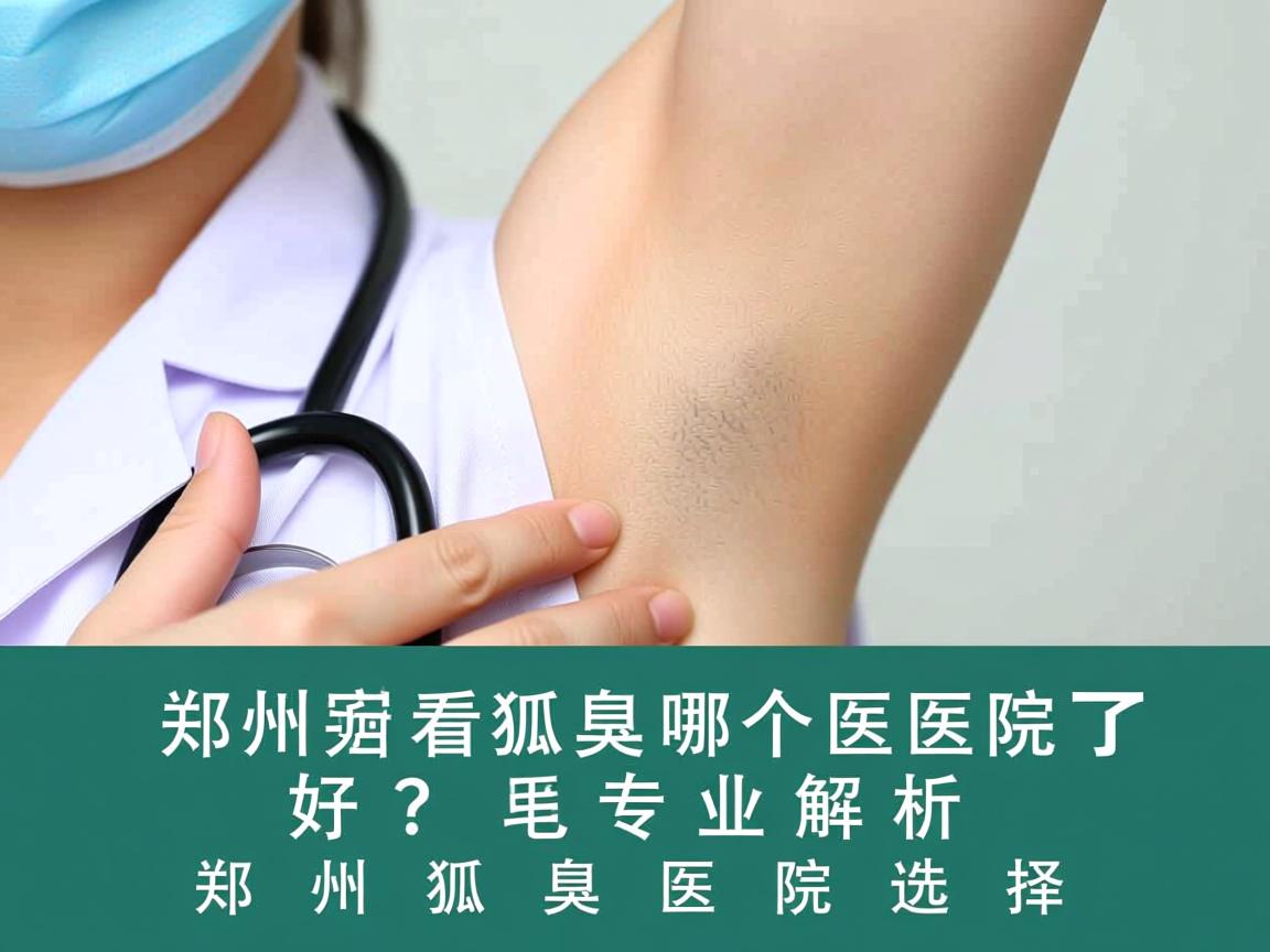 郑州看狐臭哪个医院好？专业解析郑州狐臭医院选择