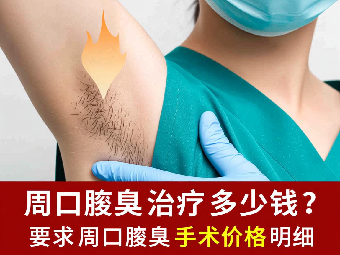周口腋臭治疗多少钱？解析周口腋臭手术价格明细