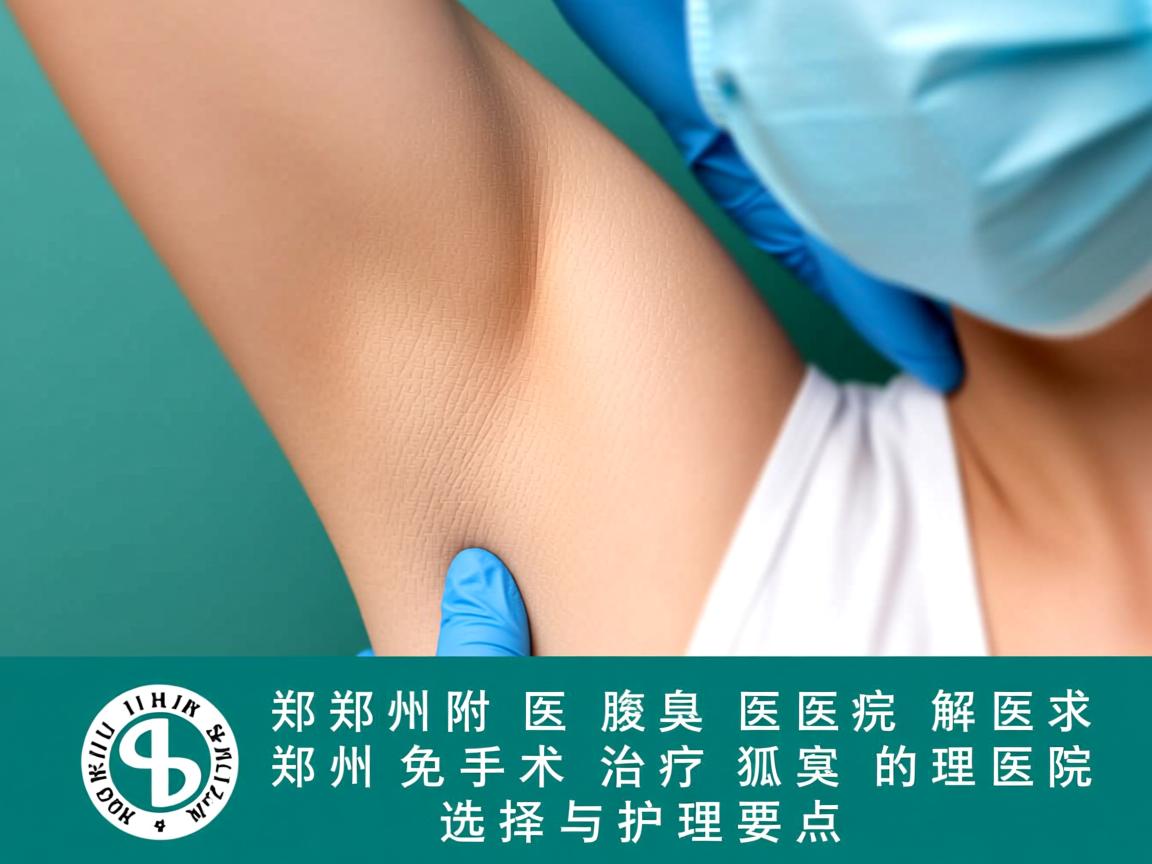 郑州附医腋臭医院解析，郑州免手术治疗狐臭的医院选择与护理要点