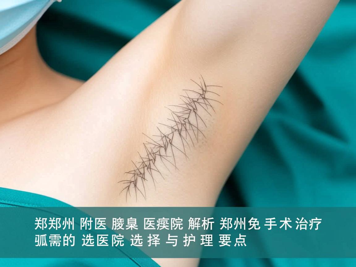 郑州附医腋臭医院解析，郑州免手术治疗狐臭的医院选择与护理要点