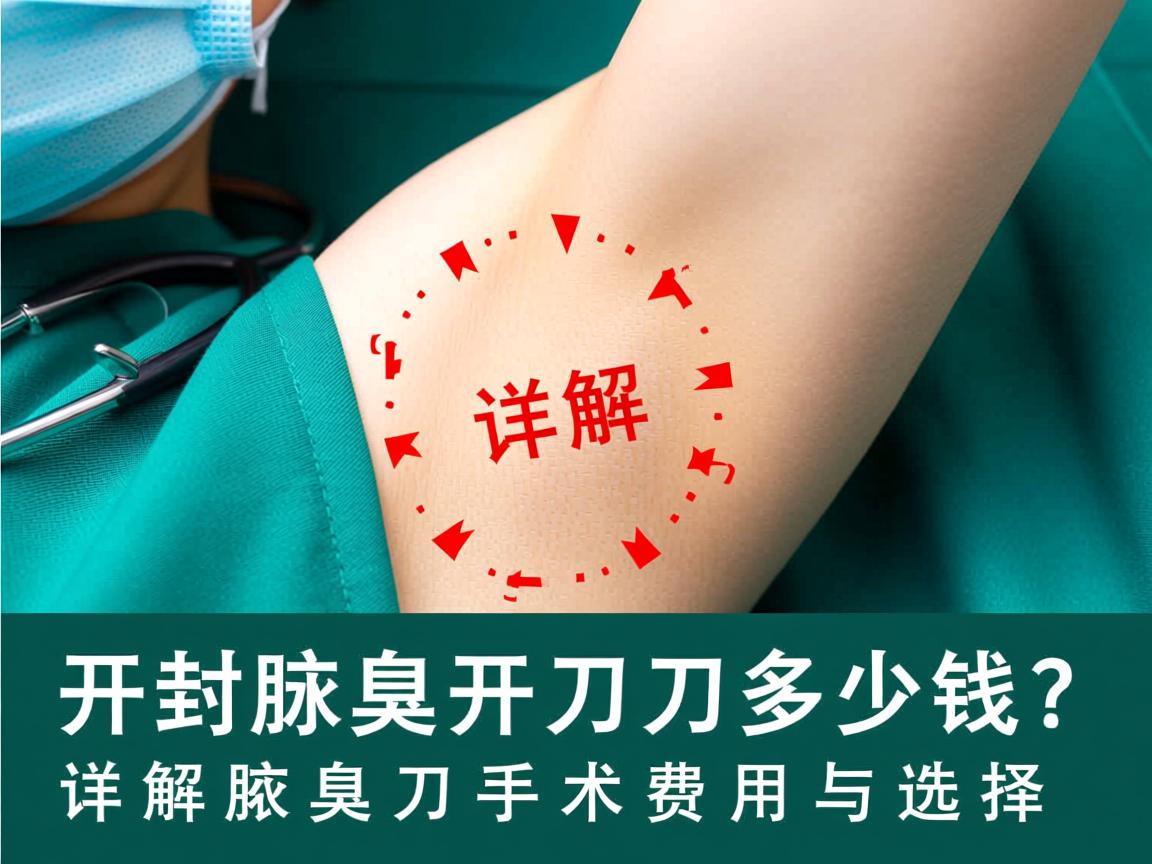 开封腋臭开刀多少钱？详解腋臭开刀手术费用与选择