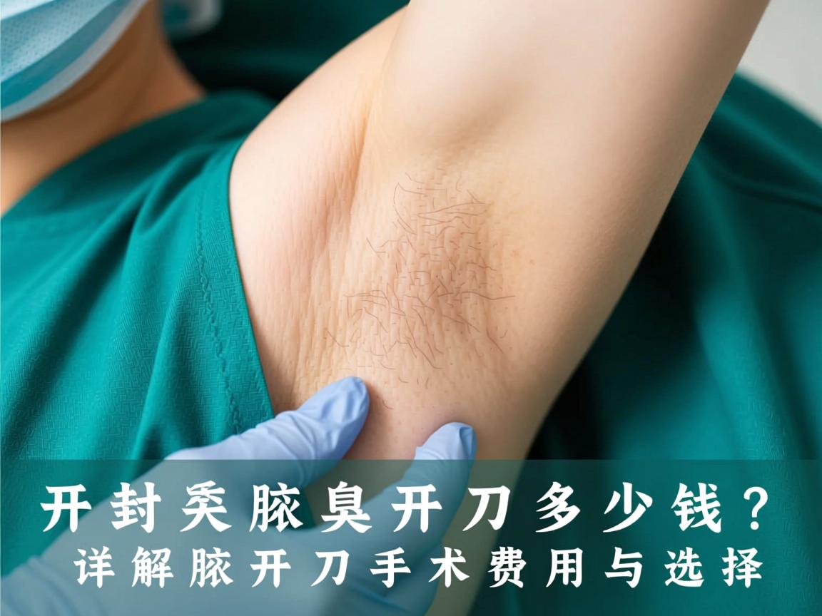开封腋臭开刀多少钱？详解腋臭开刀手术费用与选择