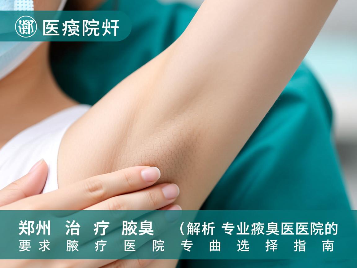 郑州治疗腋臭医院解析，专业腋臭医院的选择指南