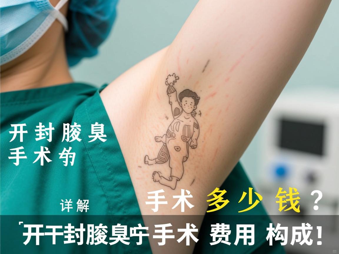 开封腋臭手术多少钱？详解开封腋臭手术费用构成