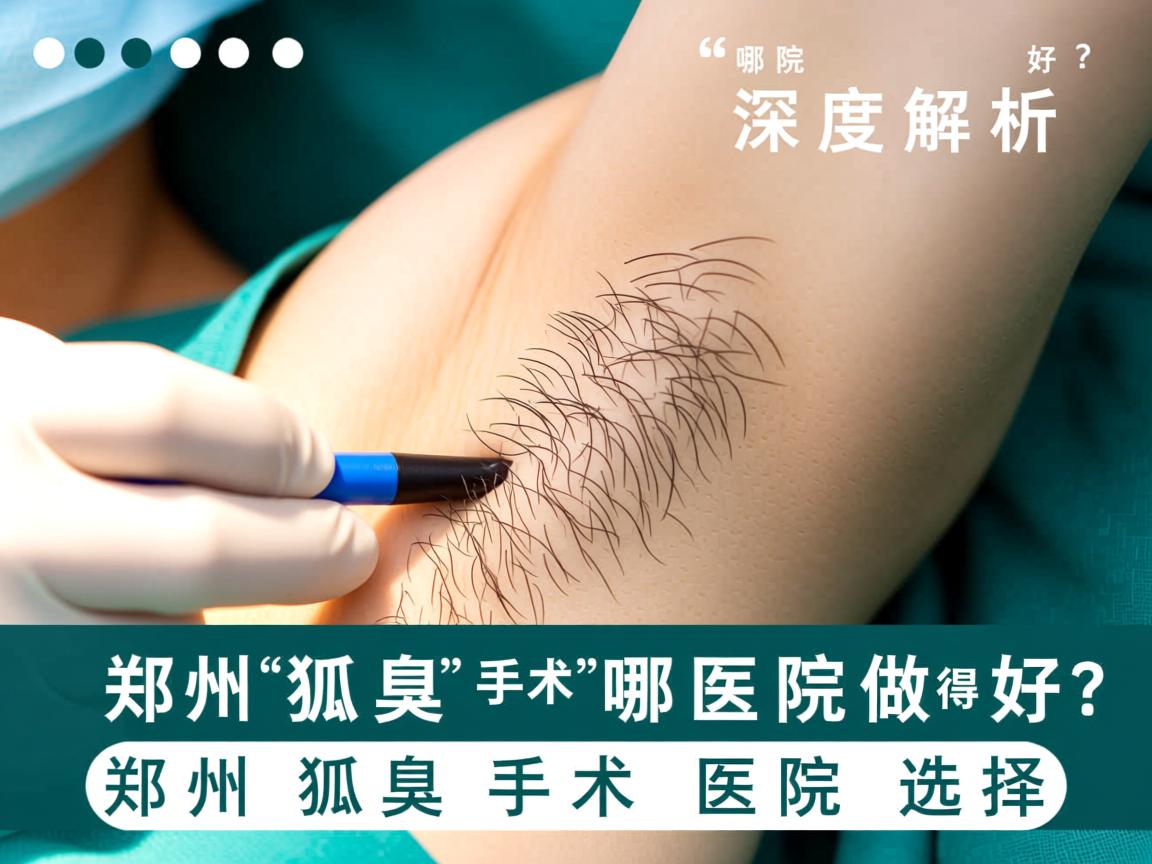 郑州狐臭手术哪医院做得好？深度解析郑州狐臭手术医院选择