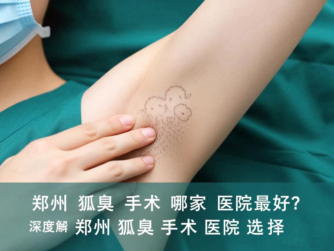郑州狐臭手术哪家医院最好？深度解析郑州狐臭手术医院选择