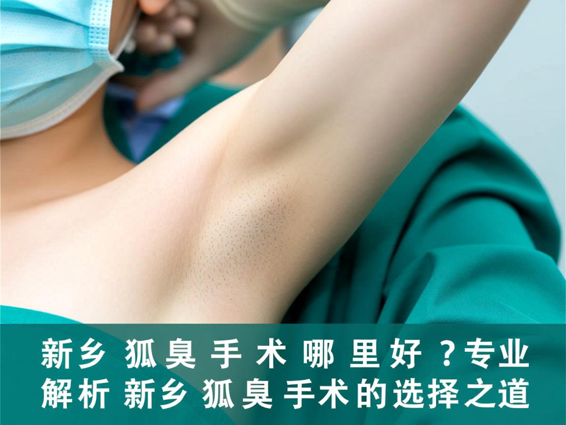 新乡狐臭手术哪里好？专业解析新乡狐臭手术的选择之道