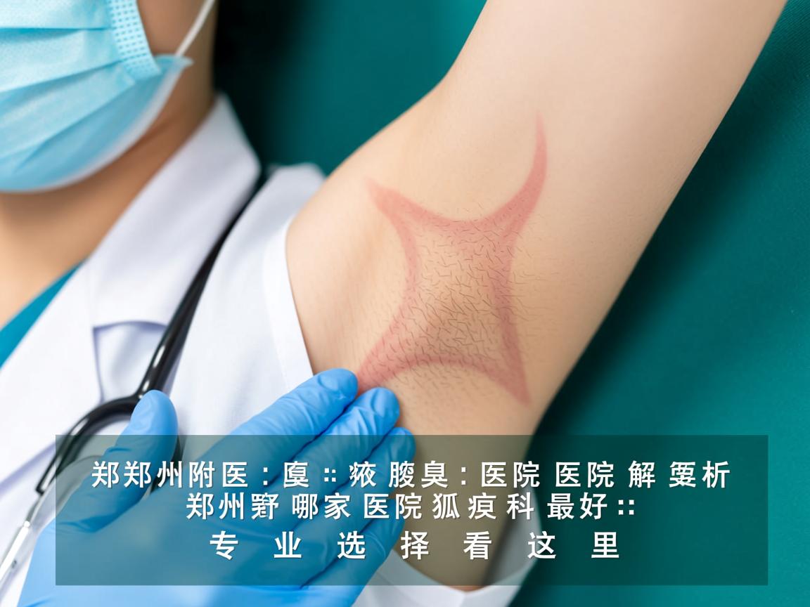 郑州附医腋臭医院解析，郑州哪家医院狐臭科最好，专业选择看这里