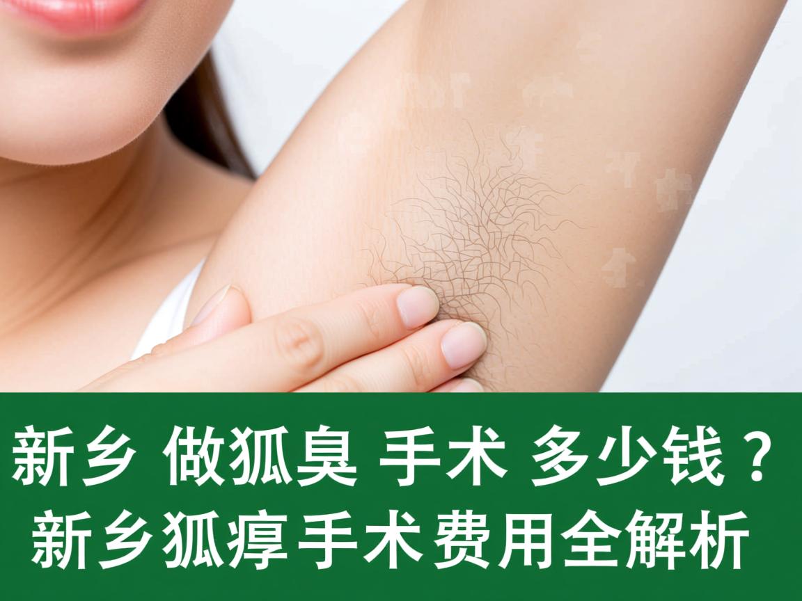 新乡做狐臭手术多少钱？新乡狐臭手术费用全解析