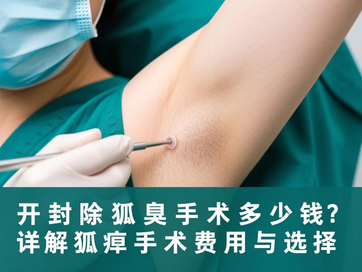 开封除狐臭手术多少钱？详解狐臭手术费用与选择