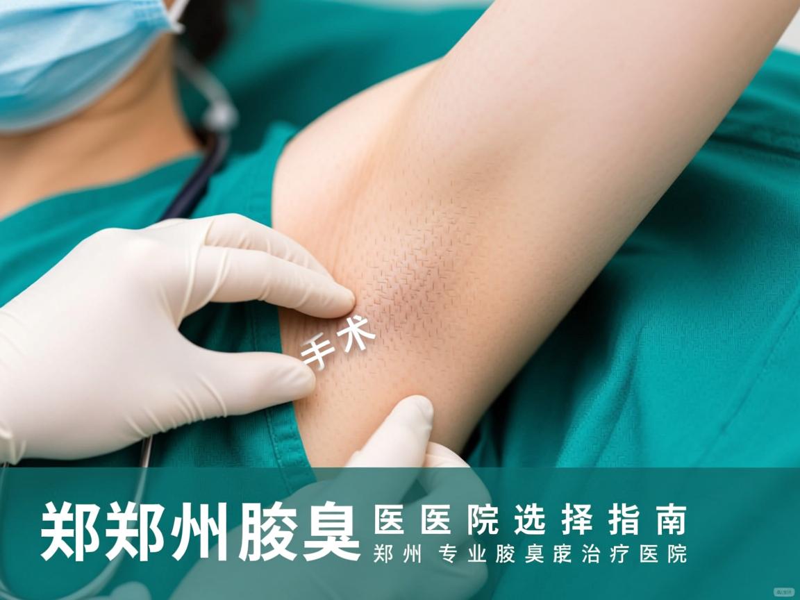 郑州腋臭手术医院选择指南，解析郑州专业腋臭治疗医院