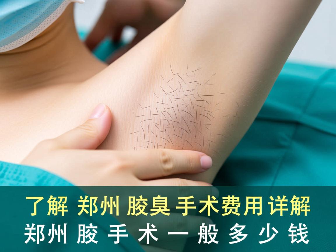 了解郑州腋臭手术费用，详解郑州腋臭手术一般多少钱