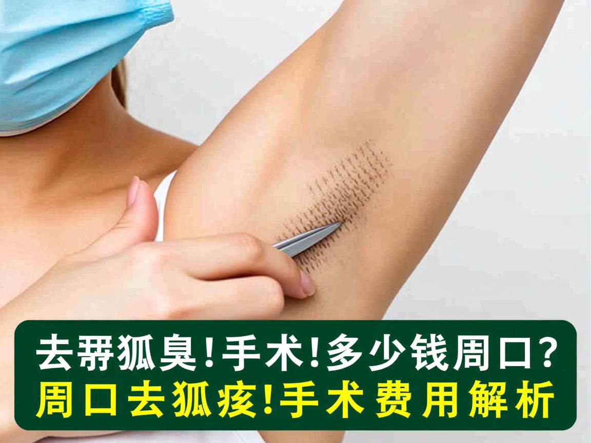 去狐臭手术多少钱周口？周口去狐臭手术费用解析