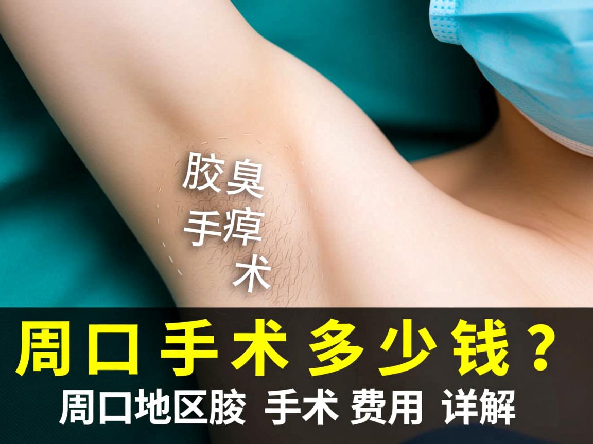 周口腋臭手术多少钱？周口地区腋臭手术费用详解