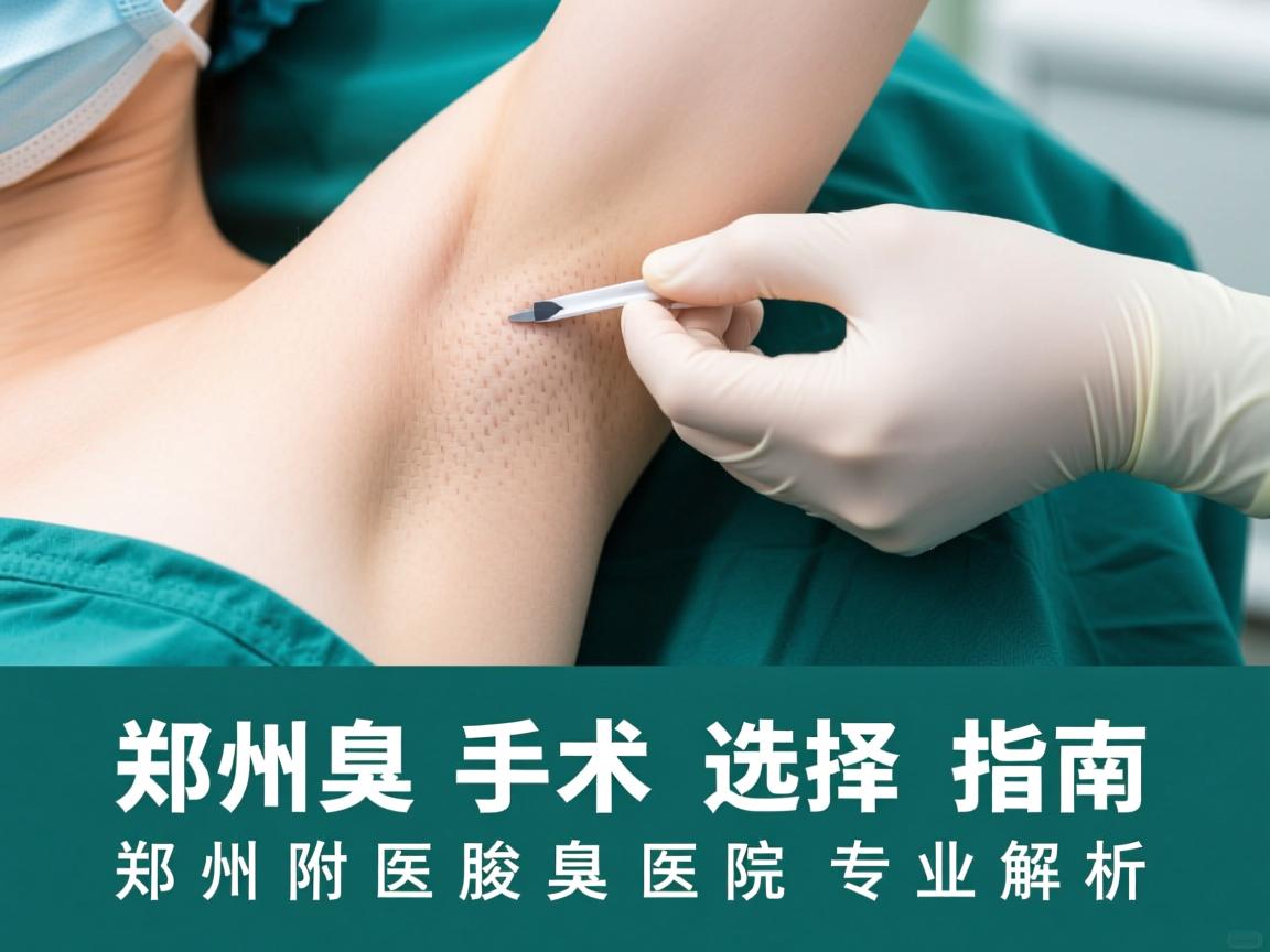 郑州腋臭手术选择指南，郑州附医腋臭医院专业解析