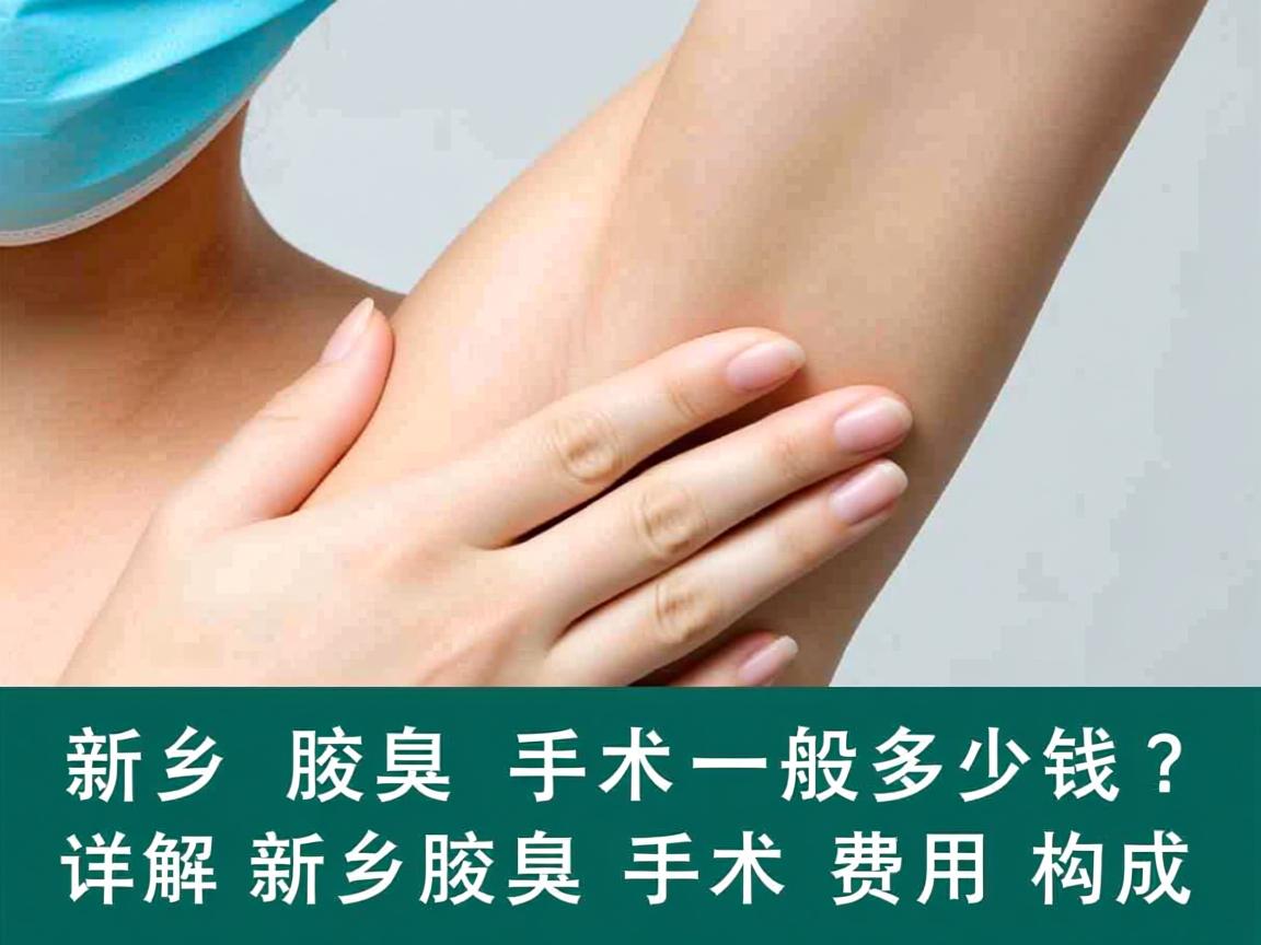 新乡腋臭手术一般多少钱？详解新乡腋臭手术费用构成