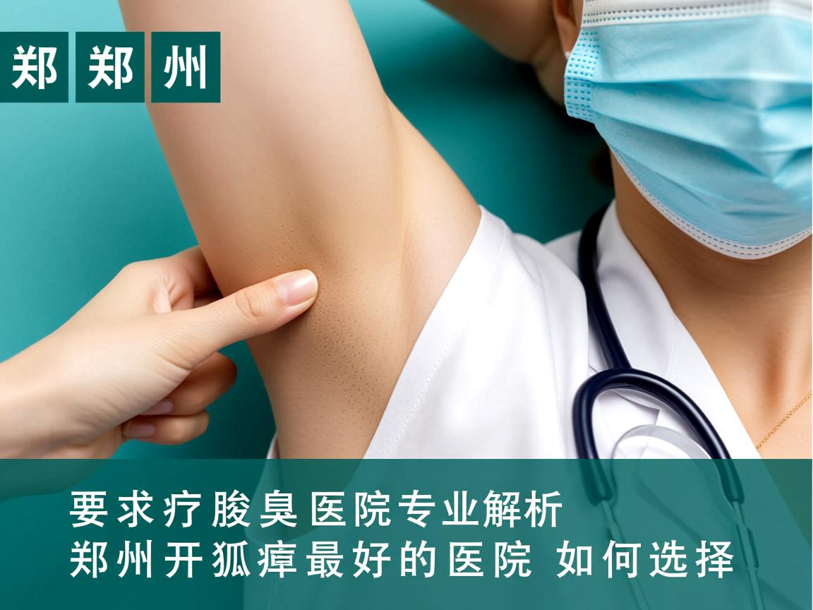 郑州腋臭医院专业解析，郑州开狐臭最好的医院如何选择
