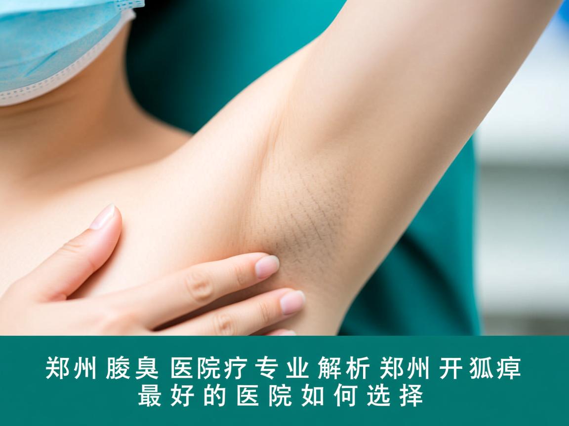 郑州腋臭医院专业解析，郑州开狐臭最好的医院如何选择
