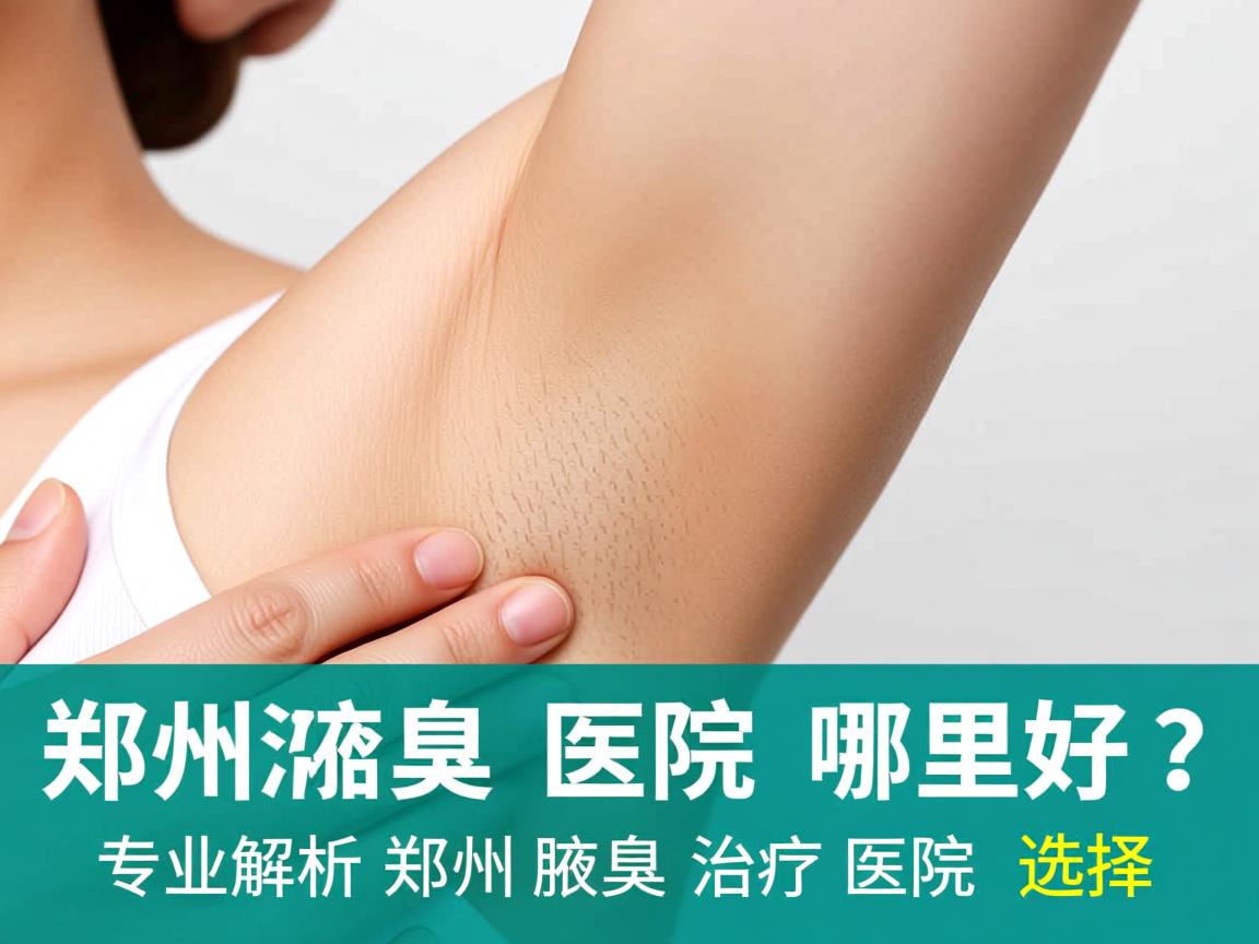 郑州治疗腋臭医院哪里好？专业解析郑州腋臭治疗医院的选择