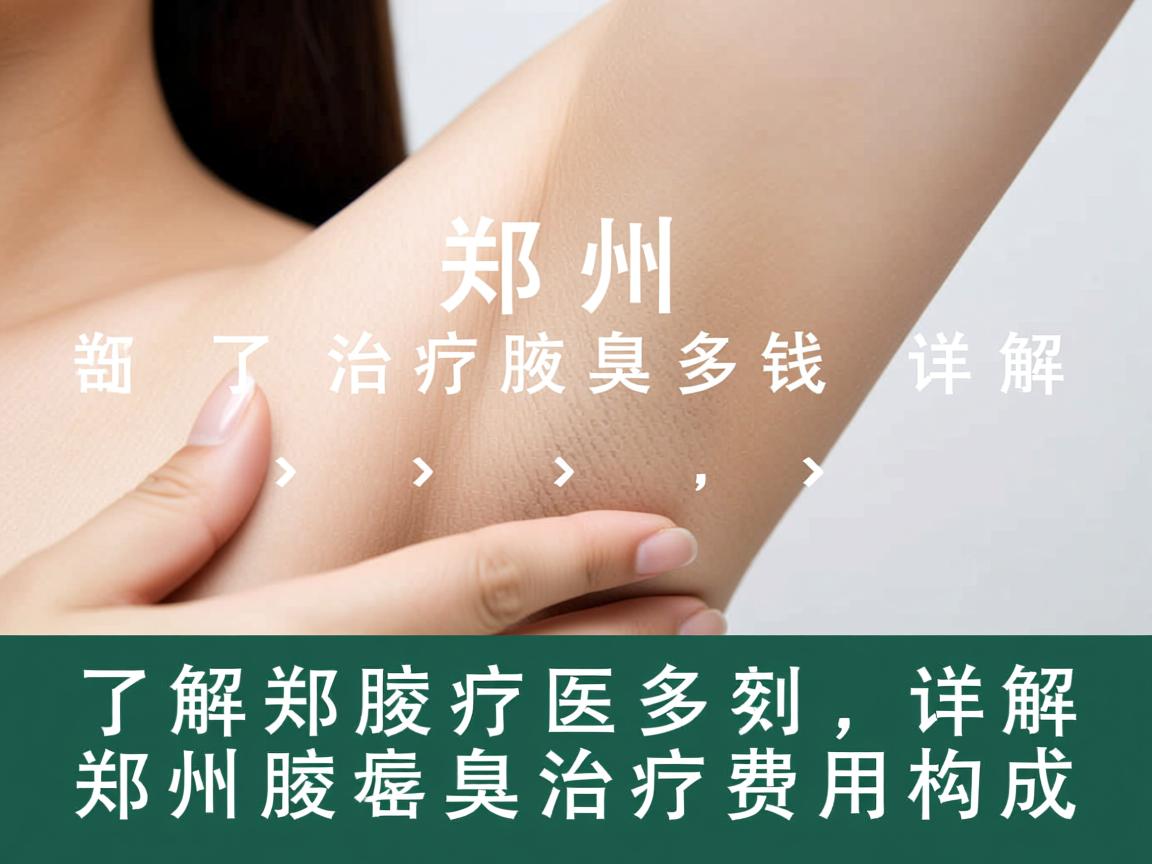 了解郑州治疗腋臭多钱，详解郑州腋臭治疗费用构成