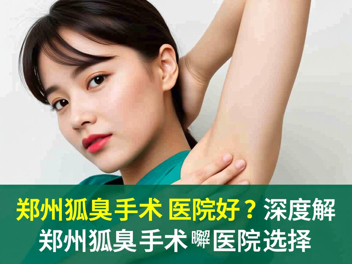 郑州狐臭手术哪家医院好？深度解析郑州狐臭手术医院选择