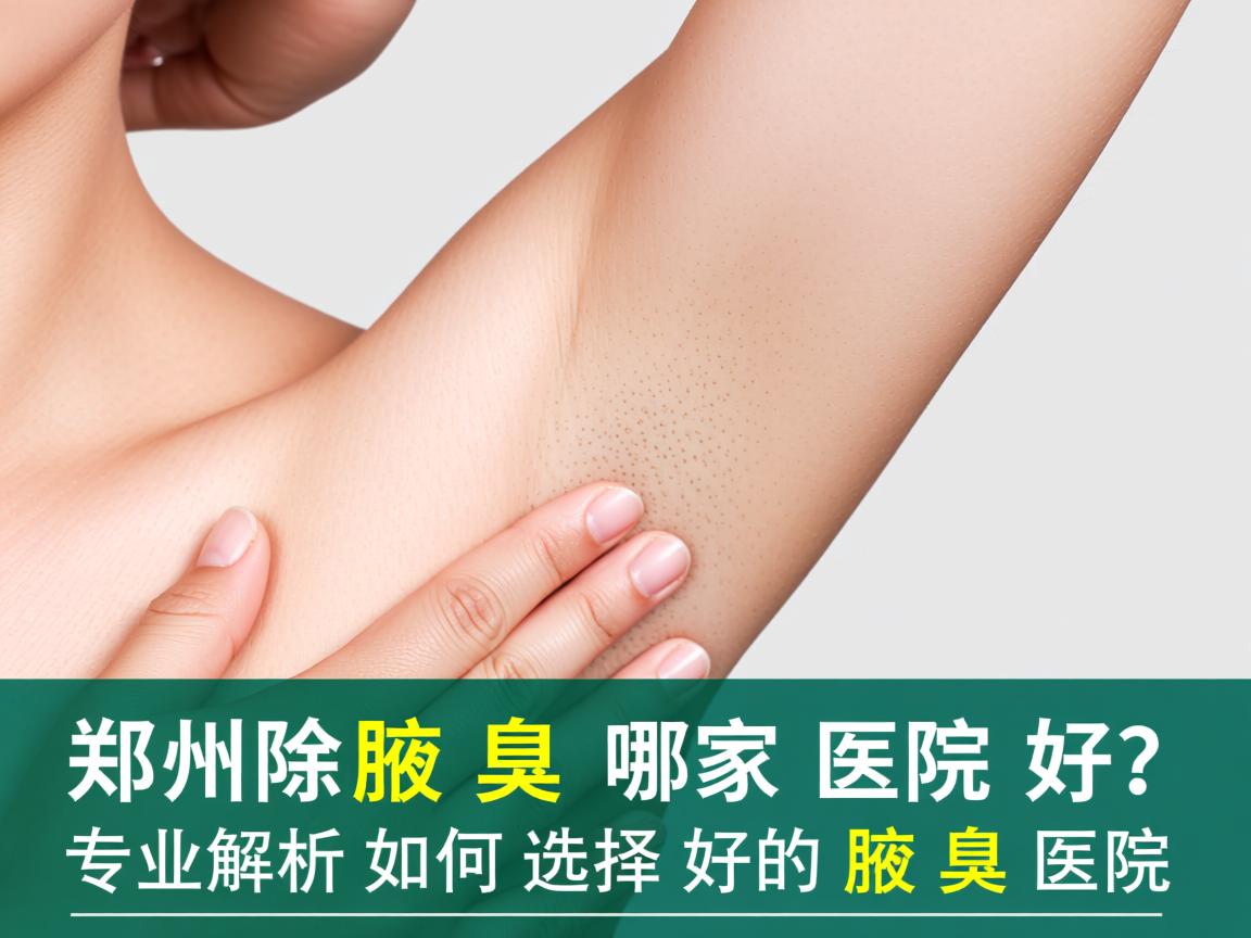 郑州除腋臭哪家医院好？专业解析如何选择好的除腋臭医院